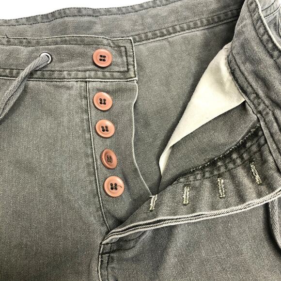 J. Crew Army Green Button Fly High Rise Cotton Shorts XS - Picture 3 of 4